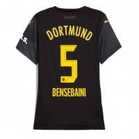 Camiseta Borussia Dortmund Ramy Bensebaini #5 Segunda Equipación Replica 2024-25 para mujer mangas cortas